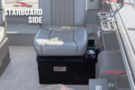 Guide Series™ Hinged Boat Seat Storage Box – LEFT/PORT SIDE MOUNTING