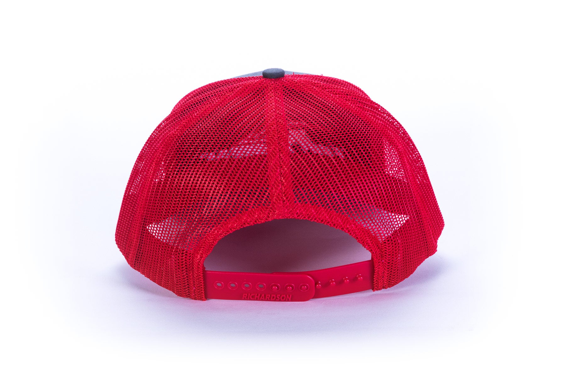 Snapback Hat (Gray with Red Mesh)