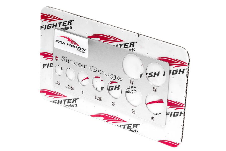 Fish Fighter® Sinker Size Gauge - Sizes .5 oz. to 6 oz.