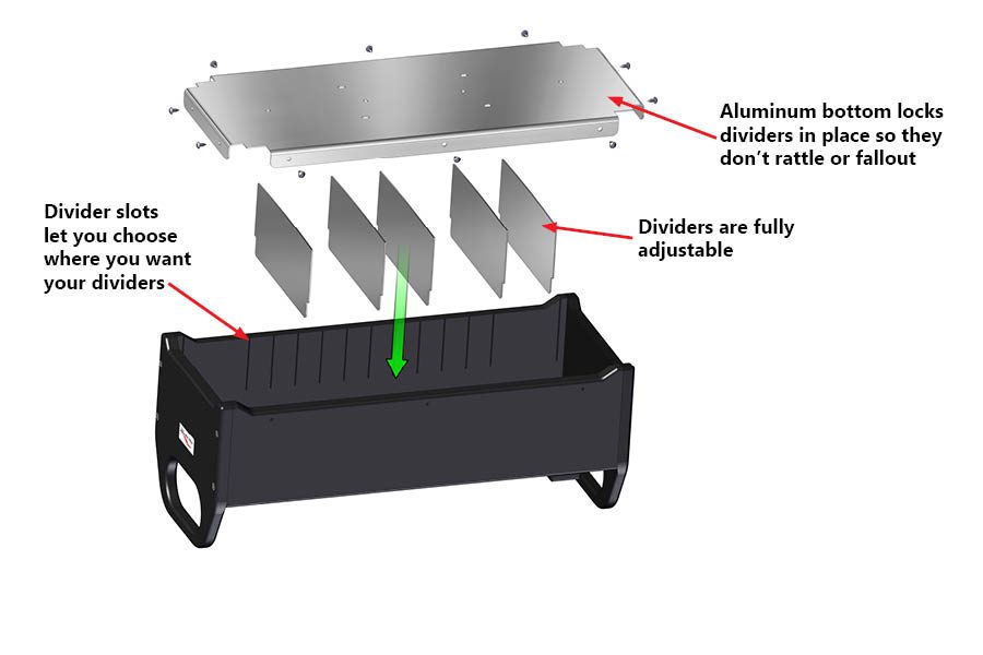 Relentless Series™ Tackle Tray 6 x 16