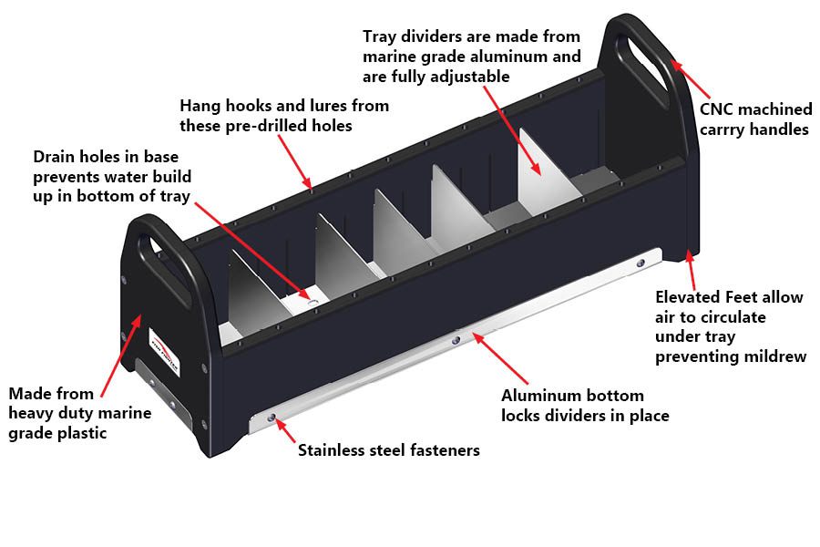 Fish Fighter™ Relentless Series™ Tackle Tray 4 x 16