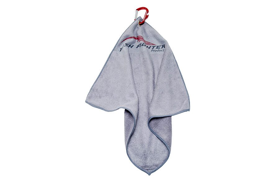 Fish Fighter® Bait Towel with Carabiner/Bottle Opener