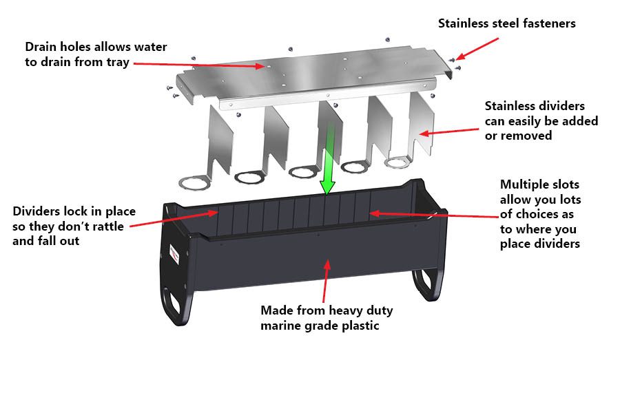 Relentless Series™ Sinker Tray 4 x 16