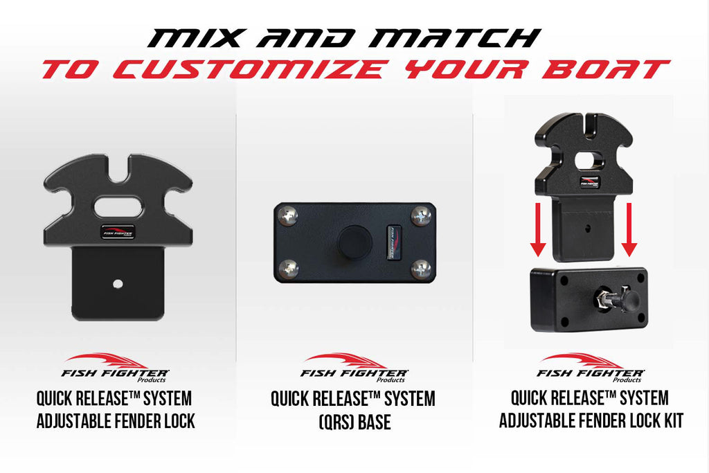 Quick Release™ System Adjustable Fender Lock Kit – Fish Fighter® Products