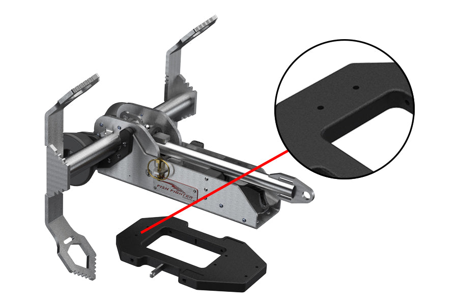 fish fighter accessories Fighter: SRS 1/2′′ Tall and will adjust from 1 Fish Fighter Sliding Rail System