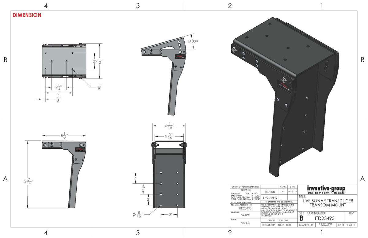 Live Sonar Transom Mount – Fish Fighter® Products