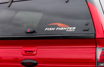 Fish Fighter™ Products Die Cut Logo Decal - White