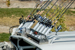 Pivoting Rocket-Launcher Four Position Rod Rack - 3 Rod Holder