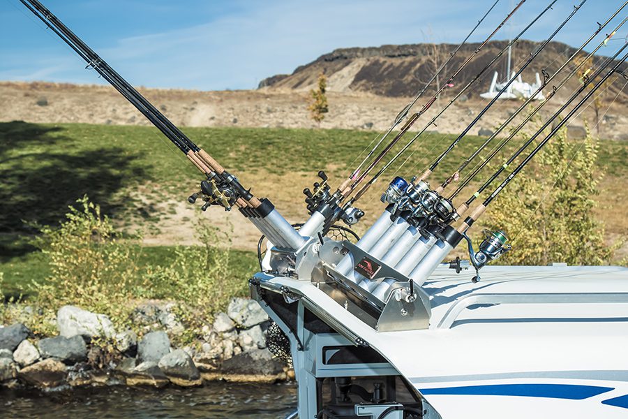Pivoting Rocket-Launcher Four Position Rod Rack - 3 Rod Holder – Fish ...