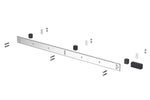 SRS 36″ Flat Surface Mount Rail