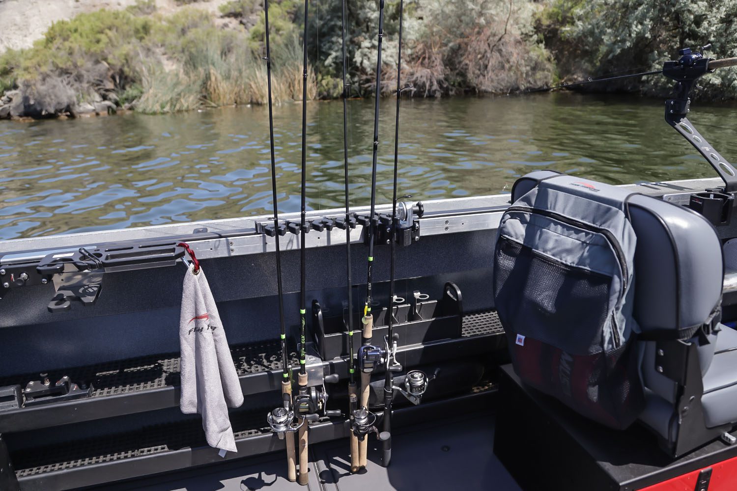 fish fighter rod holders 14" x 12"  Quick Release System (QRS)  Risers 4 lb (Box 24 22x6x6) The rack is made from marine Fish Fighter Gunnel Rod Holders