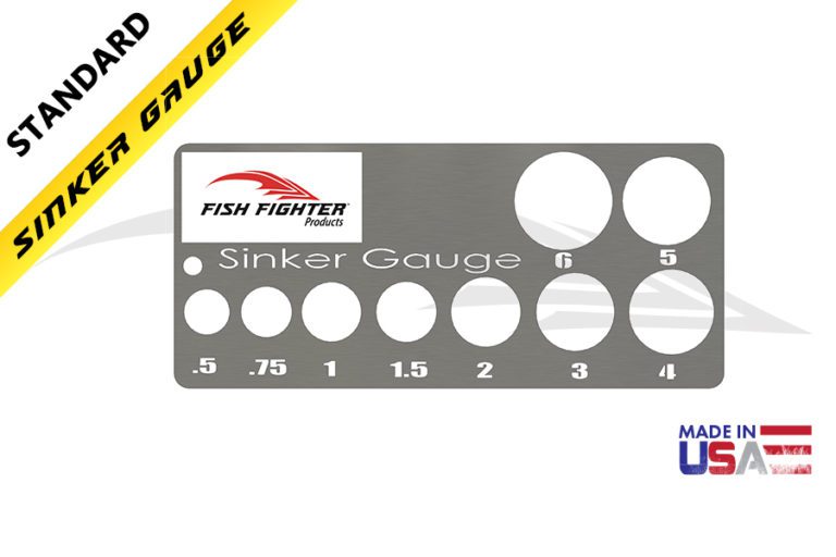 Fish Fighter® Sinker Size Gauge - Sizes .5 oz. to 6 oz. – Fish Fighter ...