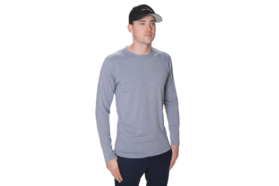 Sport-Tek® Long Sleeve T-Shirt (Heather Gray) - Fish Fighter® Products