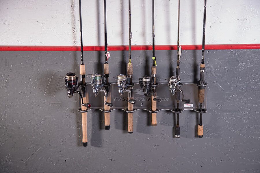  Ducurt Fishing Rod Rack Holders Wall-mounted Fish Pole