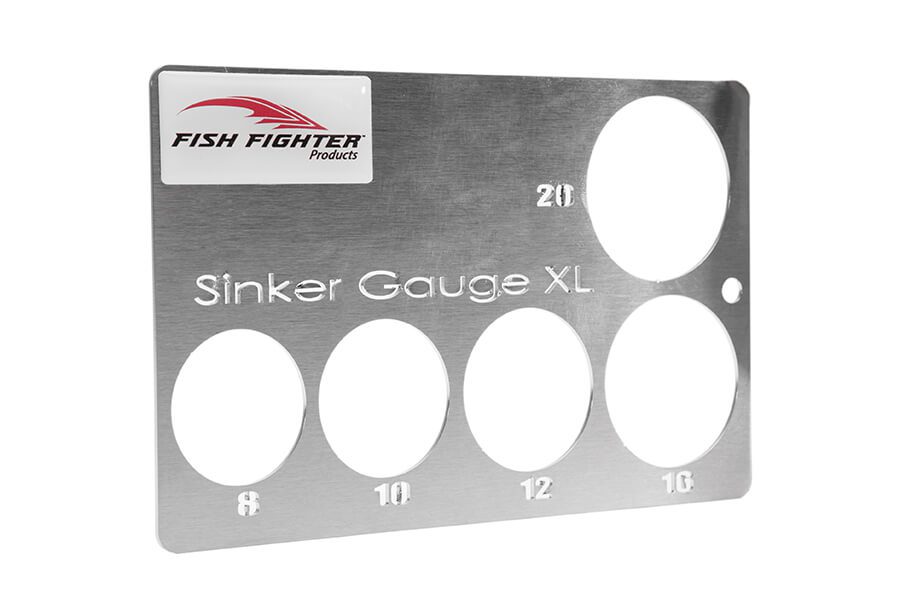 Fish Fighter® XL Sinker Size Gauge - Sizes 8 oz. to 20 oz. - Fish