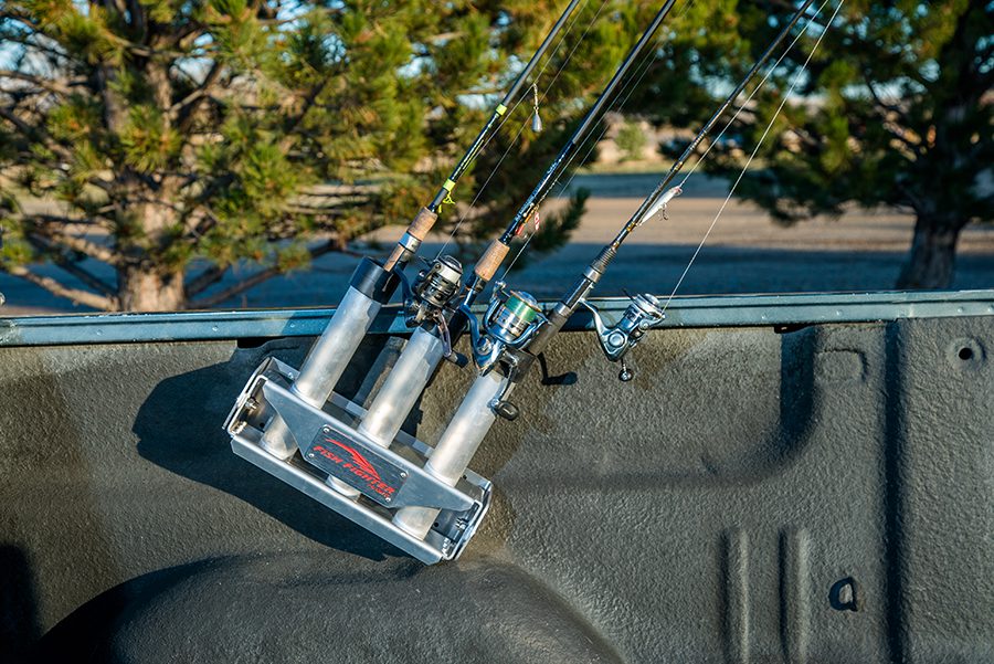 Universal Rocket-Launcher Rod Rack - 3 Rod Holder - Fish Fighter® Products