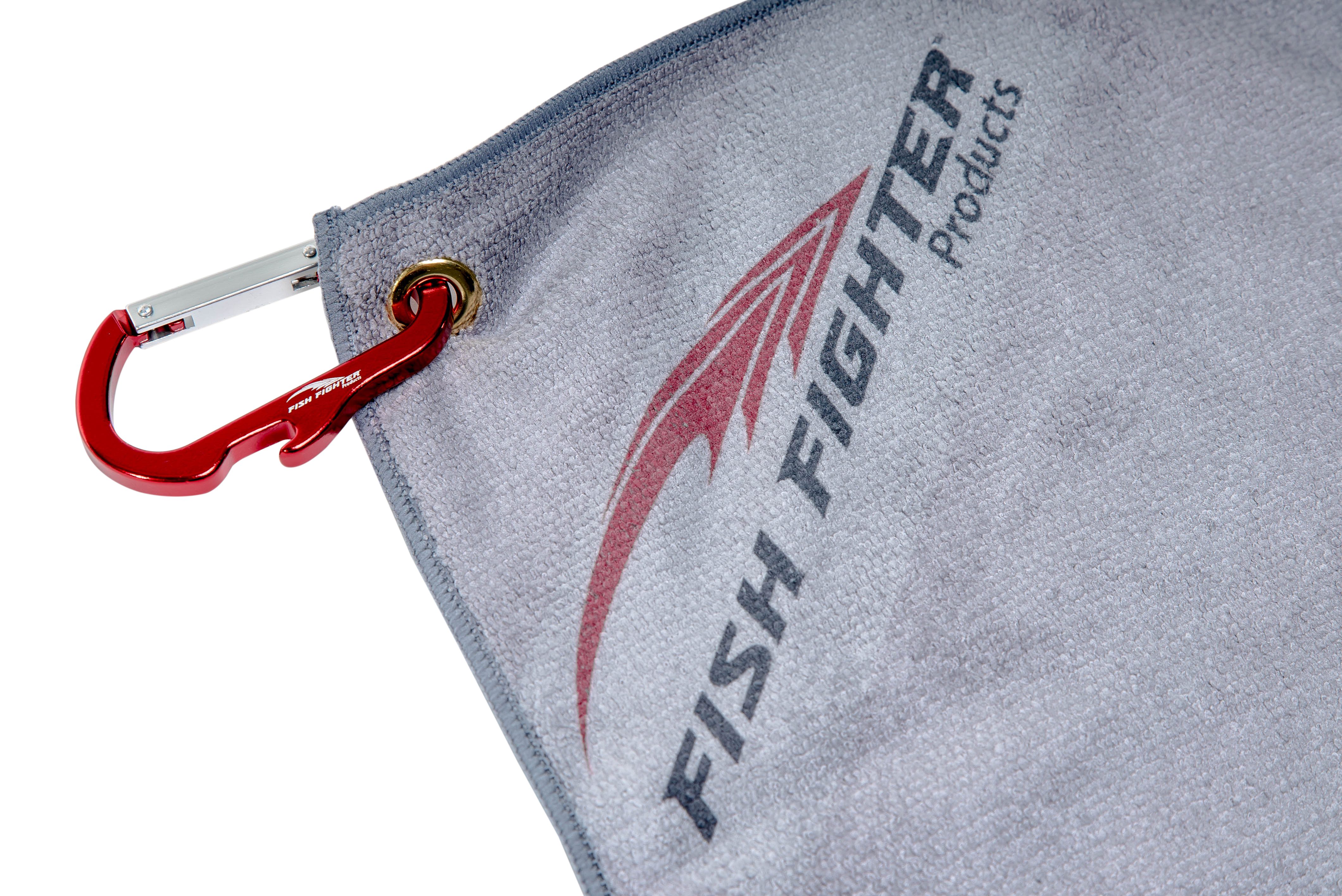 Fish Fighter® Bait Towel with Carabiner/Bottle Opener - Fish Fighter