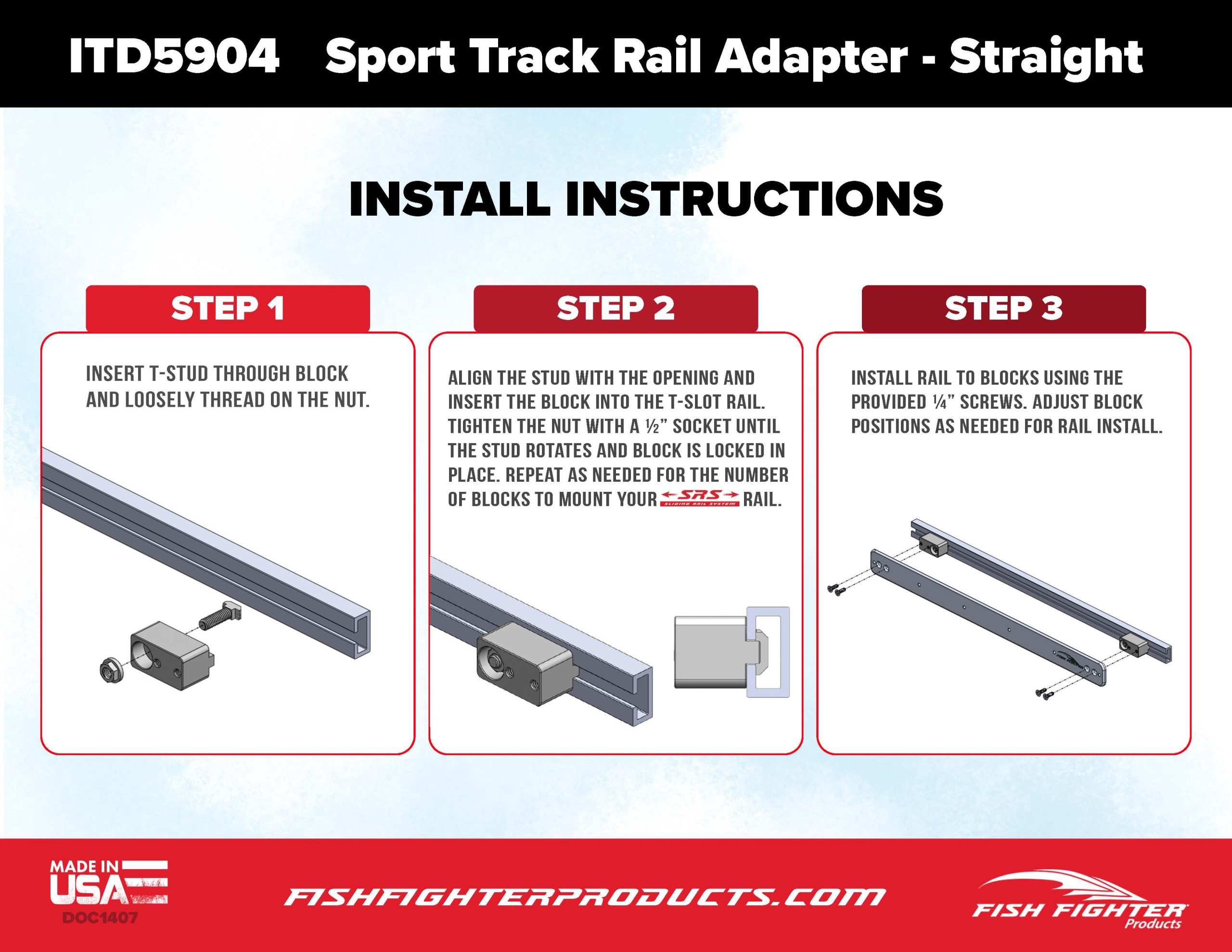 Ffp Itd5904 Install Instruction Sport Track Rail Adapter Straight Doc1407